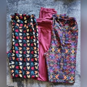 LuLaRoe leggings (3 pr) (OS)